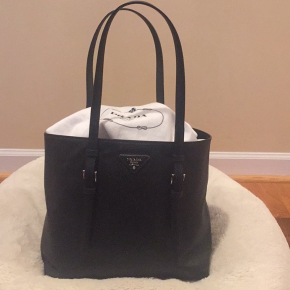 Prada Handbags - AUTH Prada Saffiano Tote w/cards-LAST DAYS SALE!
